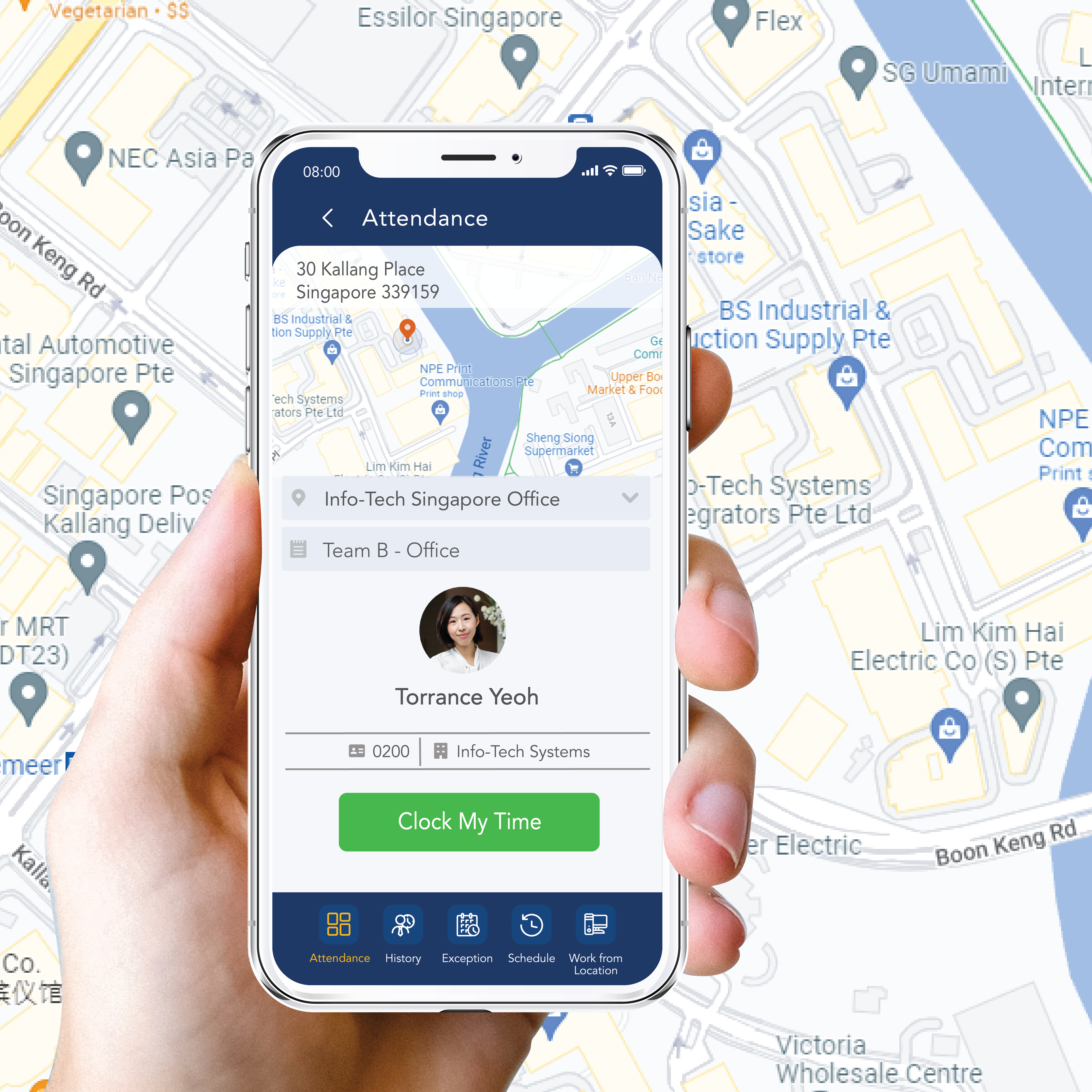 screenshot of Info-Tech HRMS